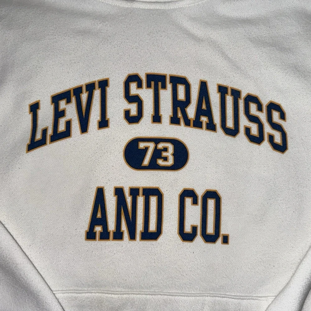 Levi Strauss & Co Relaxed Fit White Hoodie Size Small
